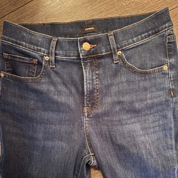 Express Dark Blue Skinny Jeans - Picture 2 of 4